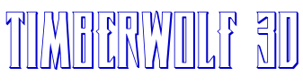 Timberwolf 3D police de caractère